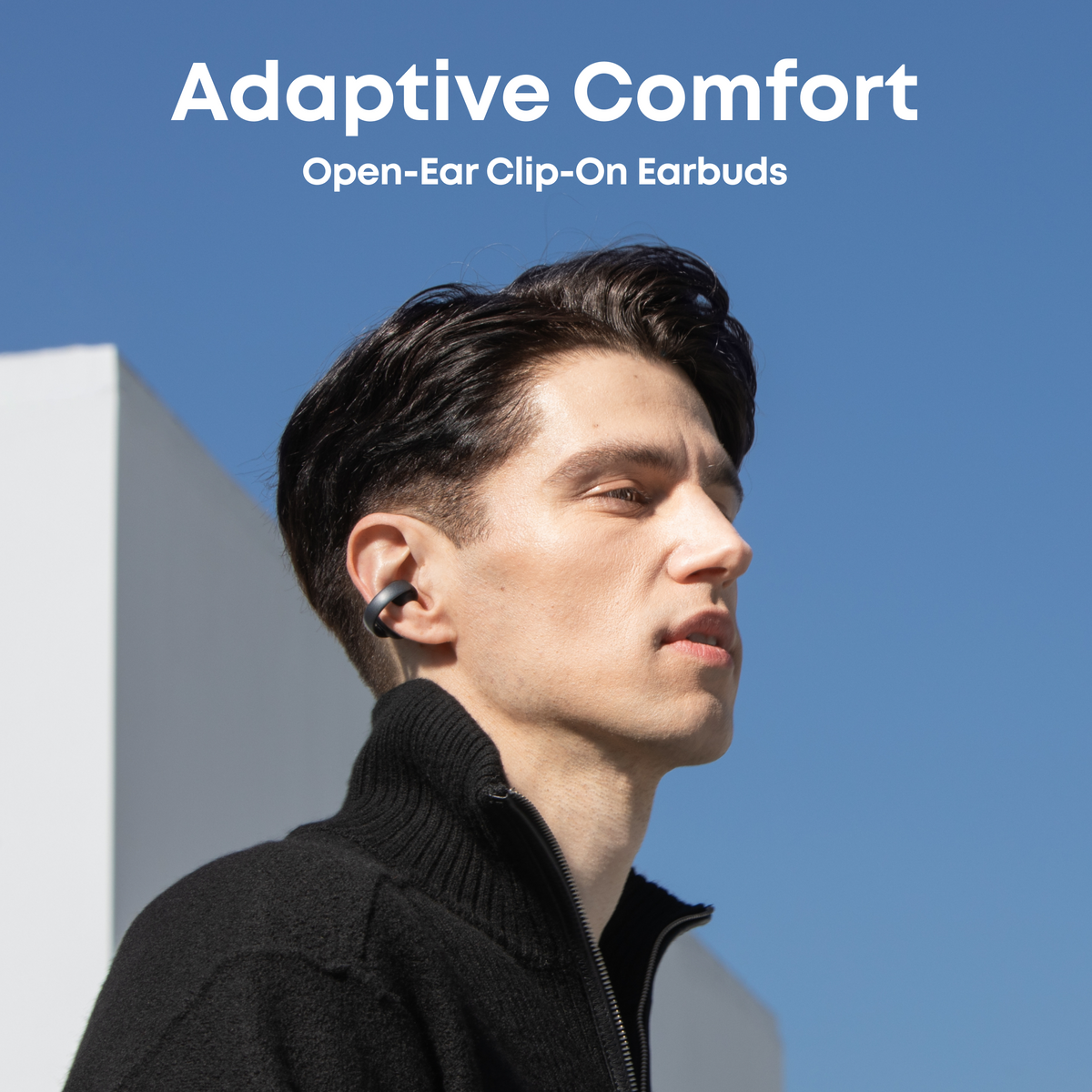 Soundcore AeroClip (svart, 2-pack) | Öppna öronklämmor med adaptiv komfort