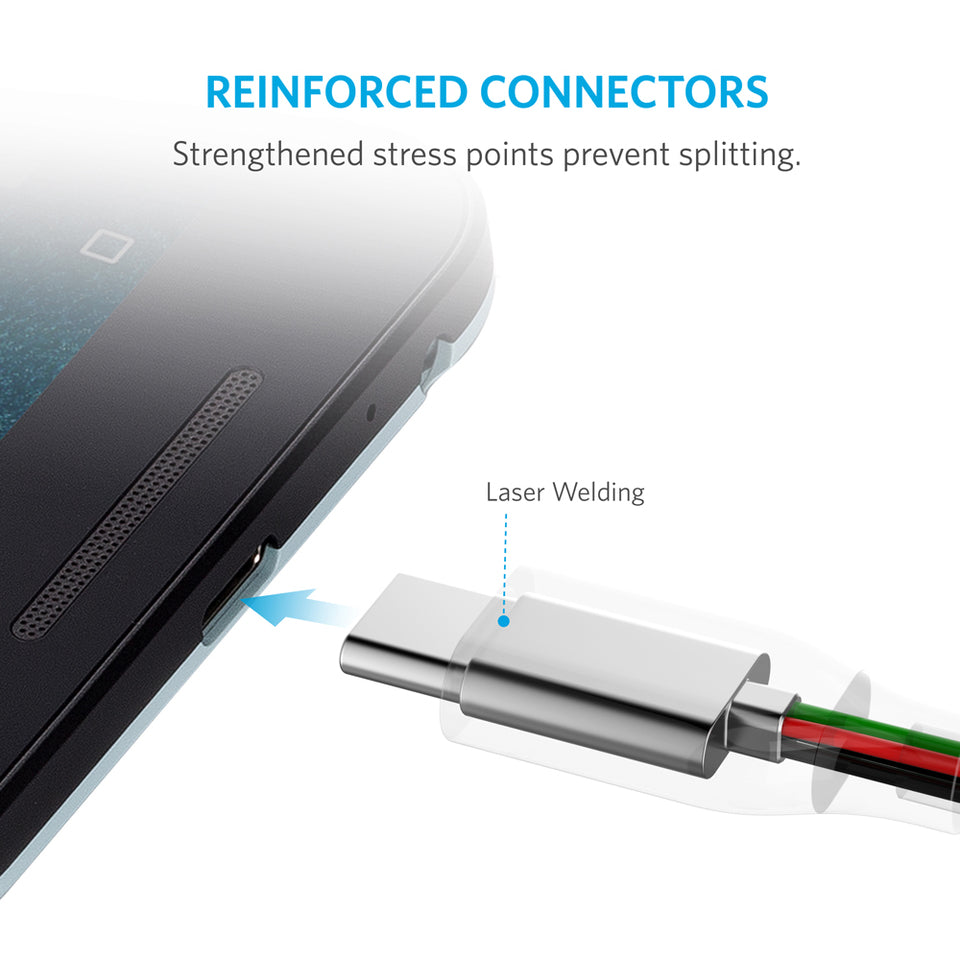 Anker **PowerLine** USB-C till USB 3.0 (1,8 m)