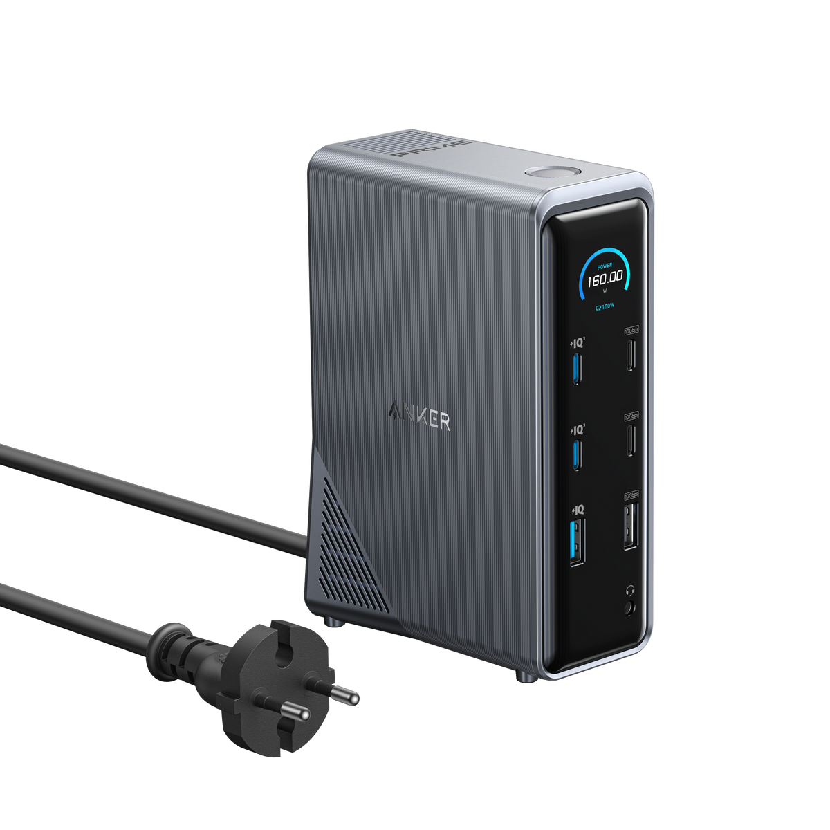 Anker Prime laddningsdockningsstation (14-i-1, dubbel skärm, 160W)
