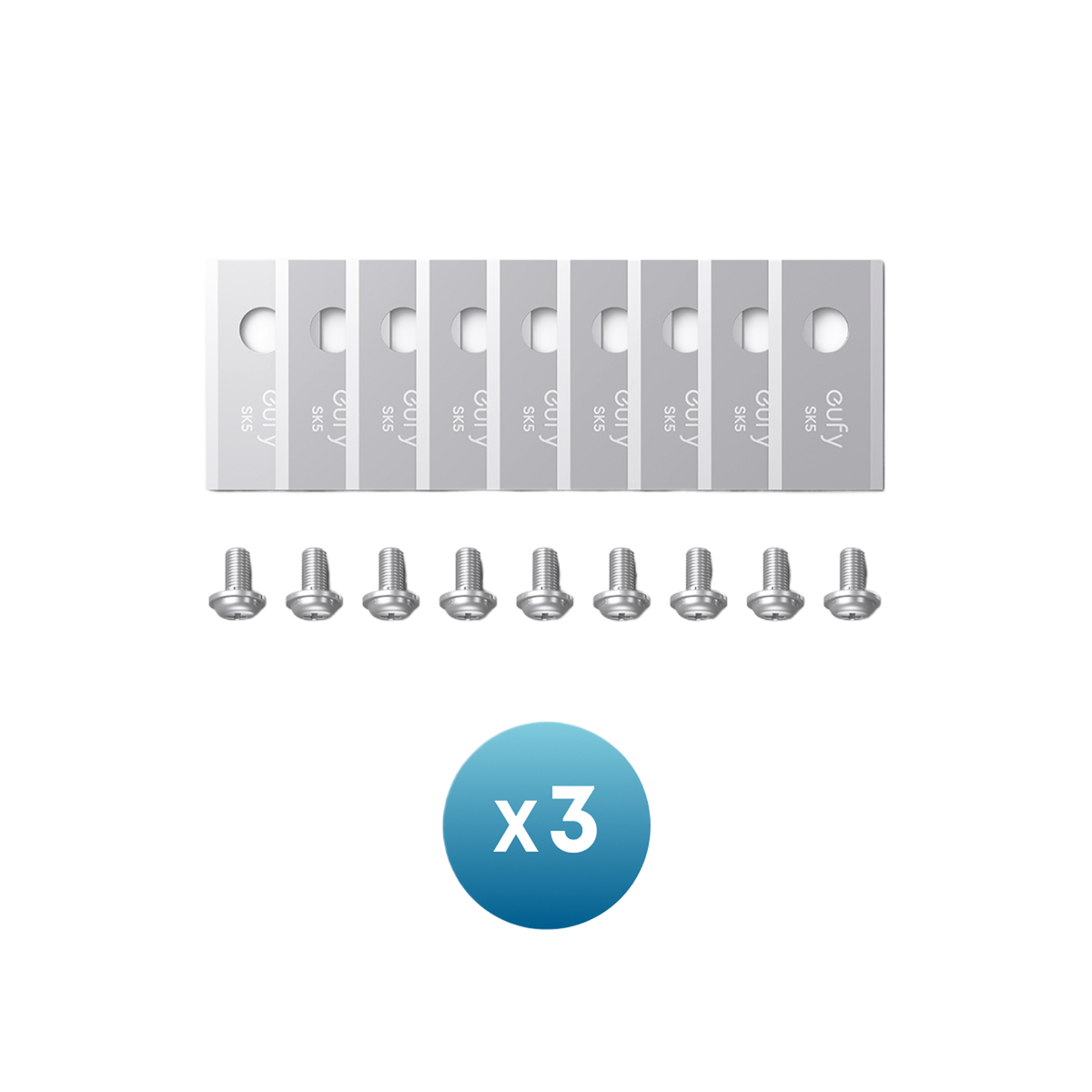 eufy reservbladssats: 3*(9 gräsklipparblad och 9 skruvar) kompatibel med E15 och E18