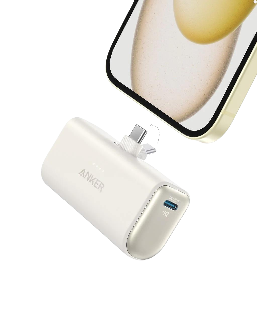 Anker Nano Powerbank (22,5 W, inbyggd USB-C-kontakt)