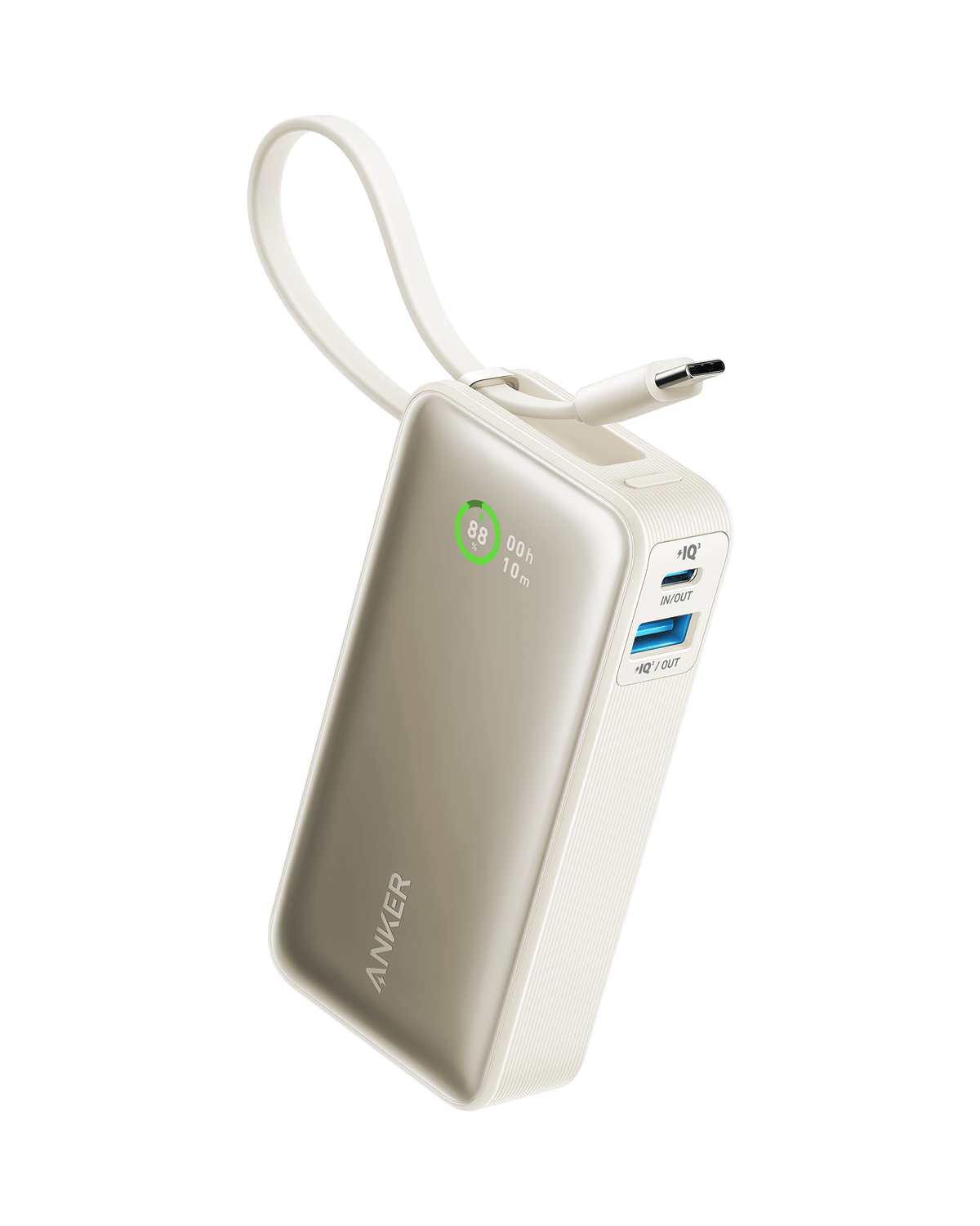 Anker Nano Powerbank (30W, inbyggd USB-C-kabel)