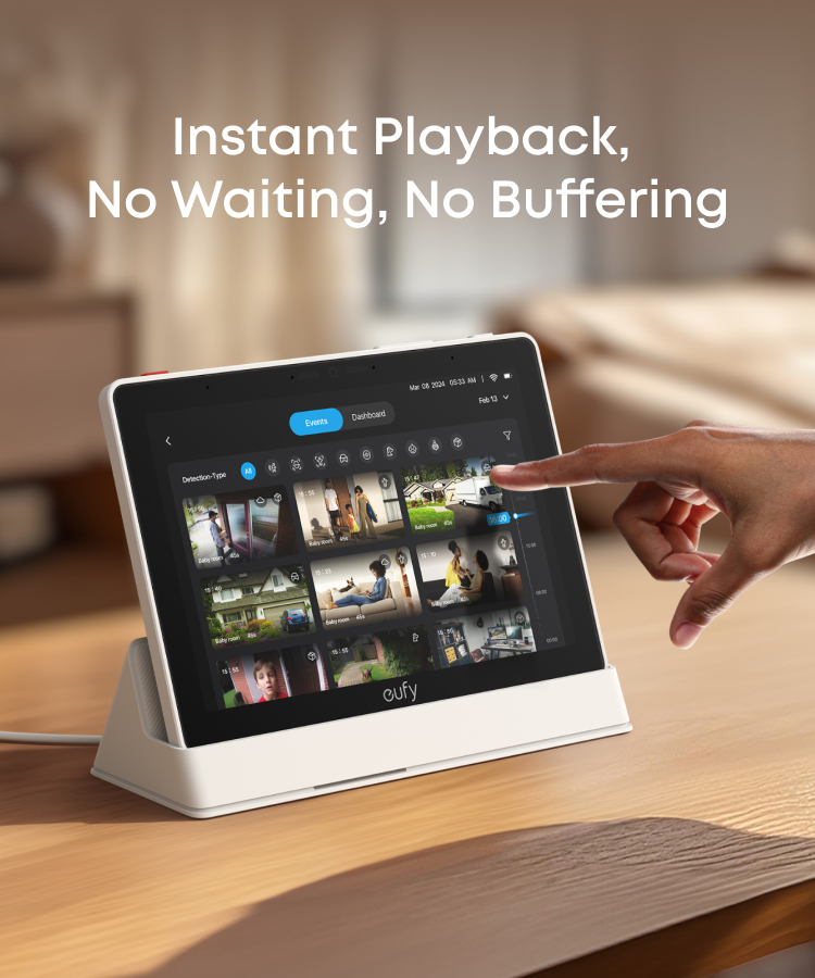 eufy Smart Display E10 + HomeBase S380 + eufyCam S3 Pro tilläggskamera