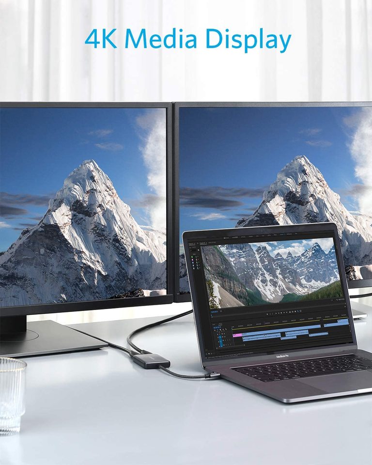 PowerExpand USB-C till dubbel HDMI-adapter