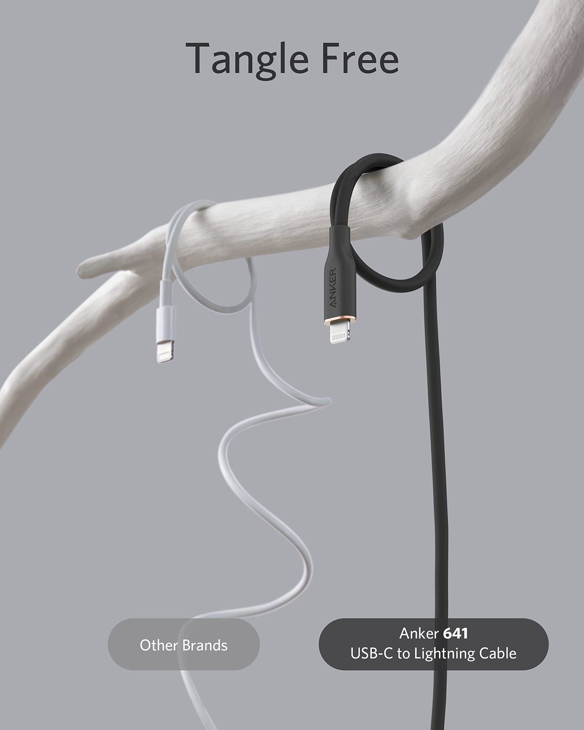 Anker <b>641</b> USB-C till Lightning-kabel (Flow, silikon)