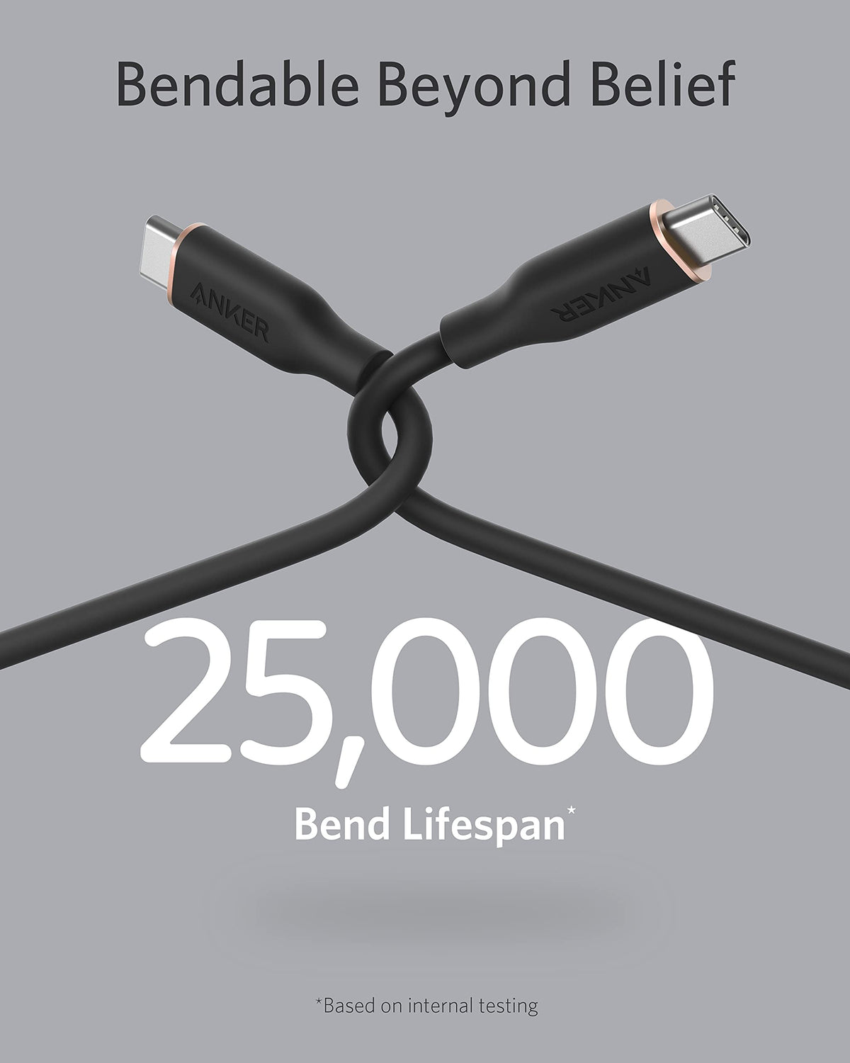 Anker <b>643</b> USB-C till USB-C-kabel (Flow, silikon)