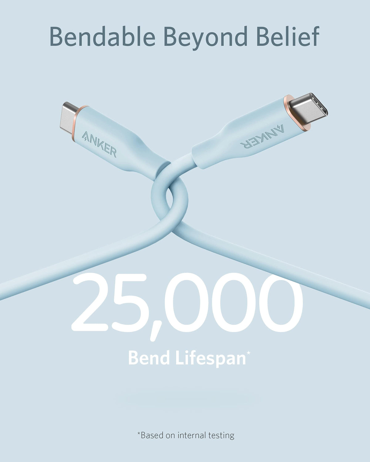 Anker <b>643</b> USB-C till USB-C-kabel (Flow, silikon)