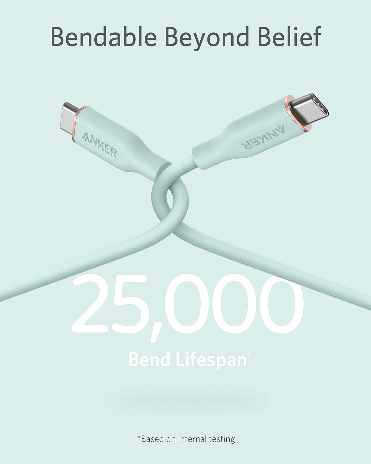 Anker <b>643</b> USB-C till USB-C-kabel (Flow, silikon)
