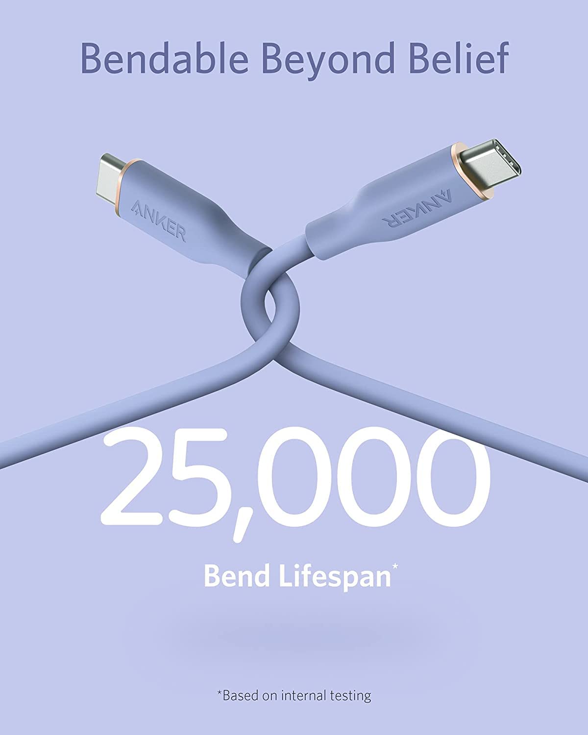 Anker <b>643</b> USB-C till USB-C-kabel (Flow, silikon)