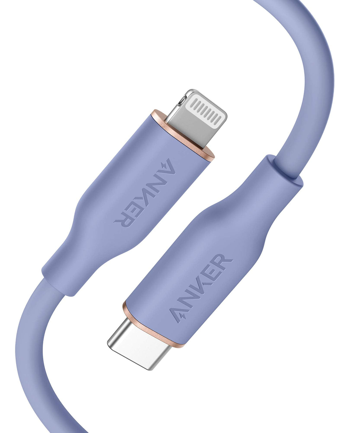 Anker <b>641</b> USB-C till Lightning-kabel (Flow, silikon)