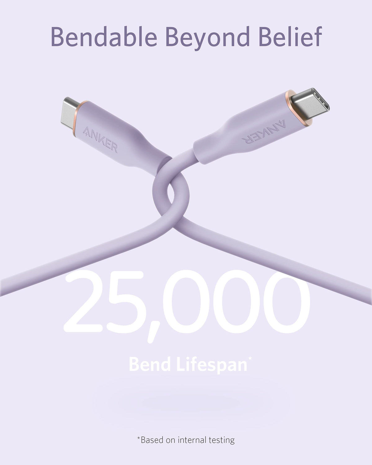 Anker <b>643</b> USB-C till USB-C-kabel (Flow, silikon)