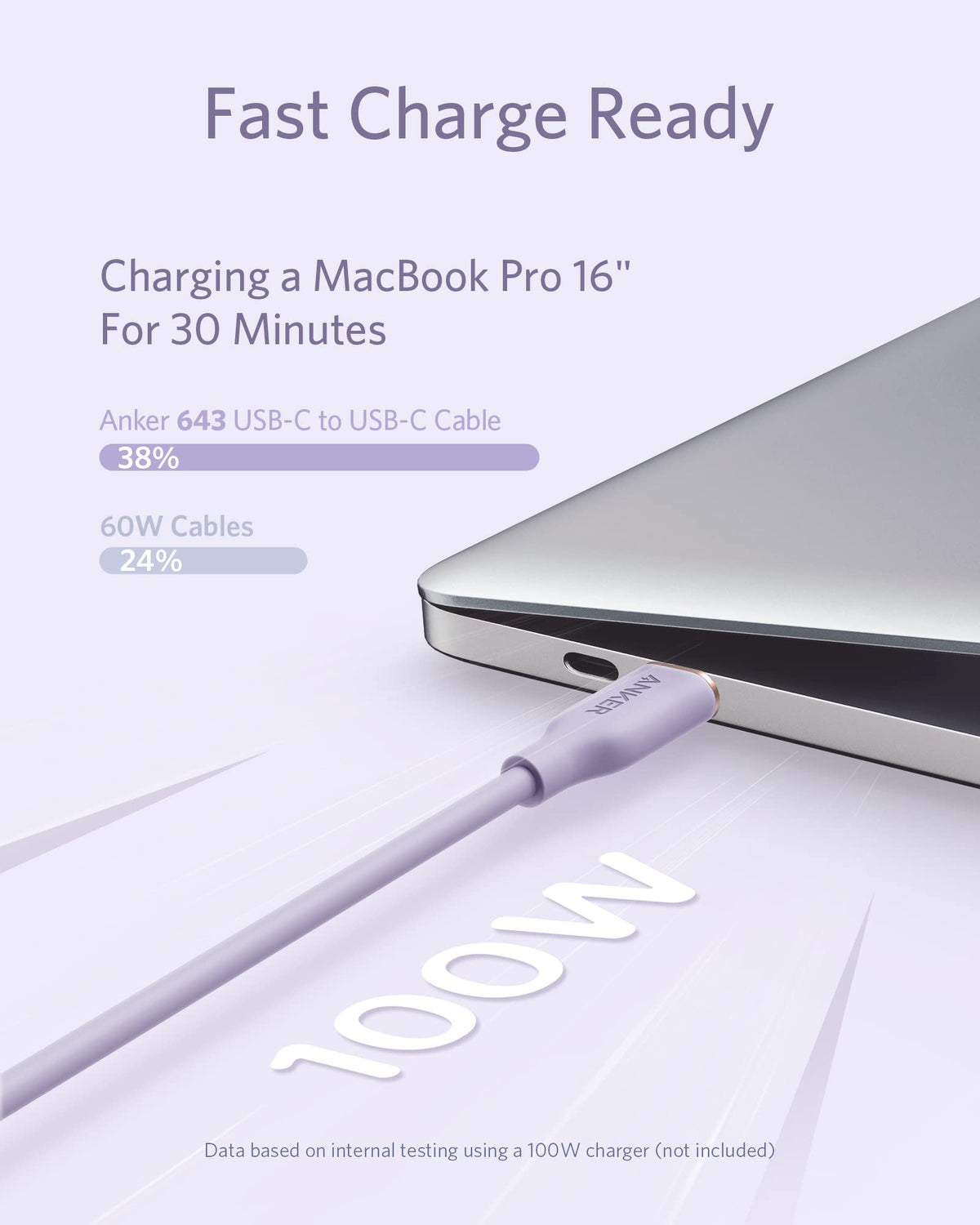 Anker <b>643</b> USB-C till USB-C-kabel (Flow, silikon)