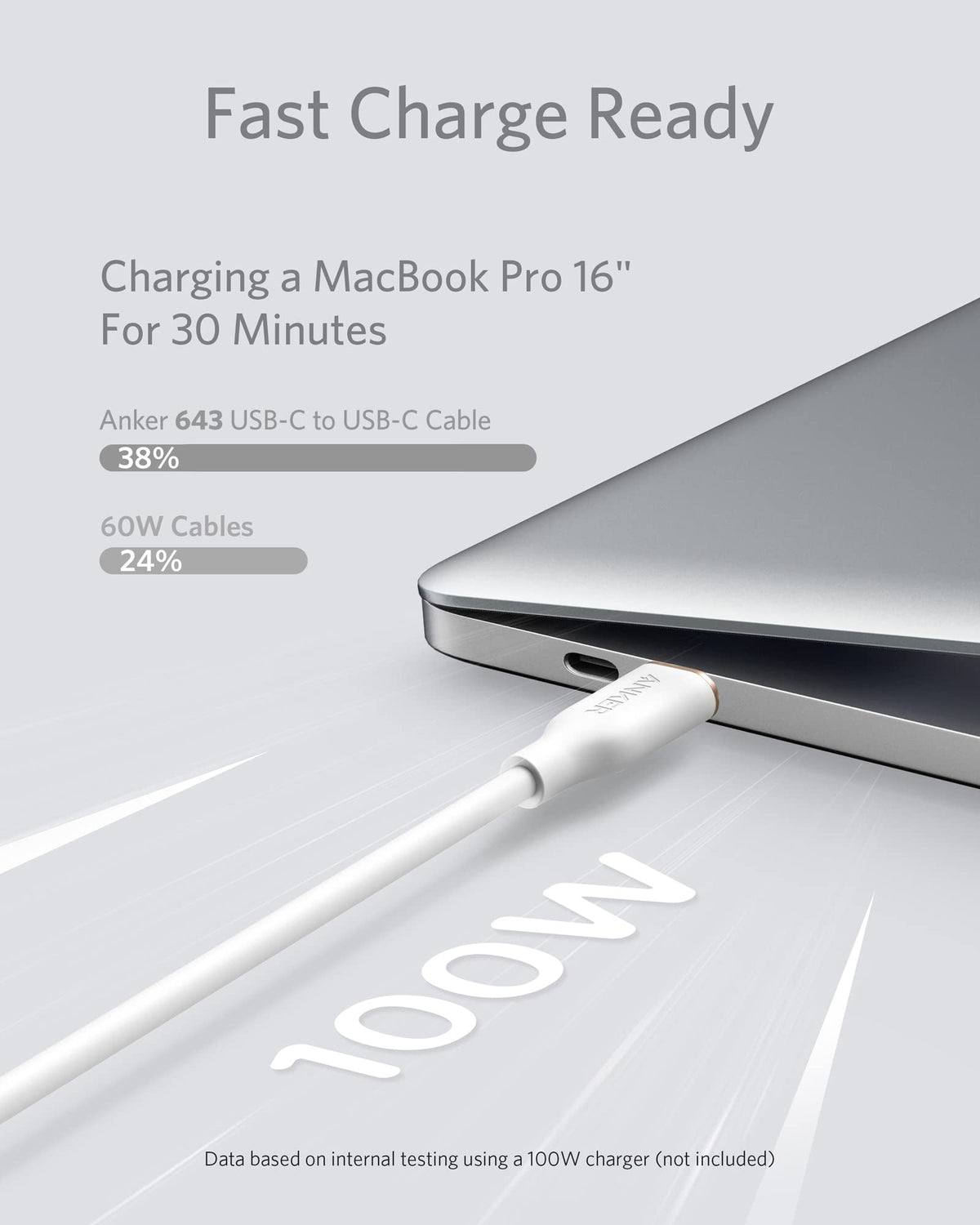 Anker <b>643</b> USB-C till USB-C-kabel (Flow, silikon)