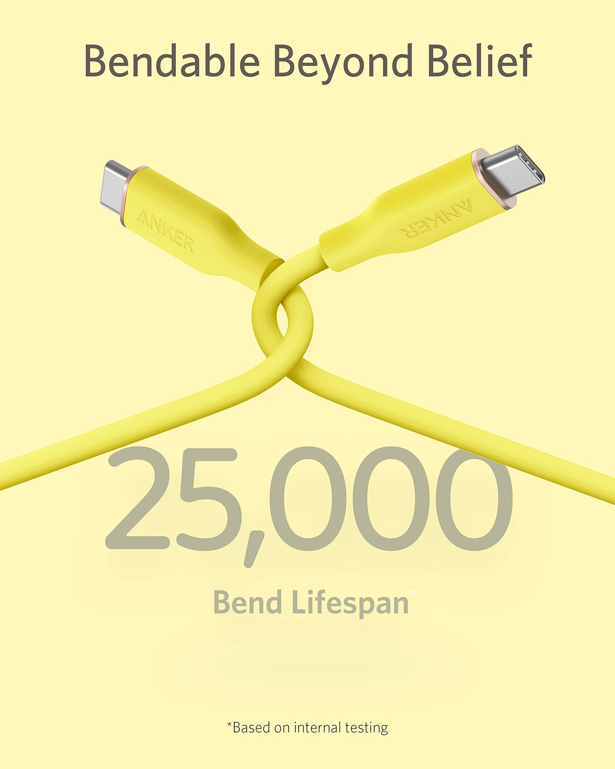 Anker <b>643</b> USB-C till USB-C-kabel (Flow, silikon)