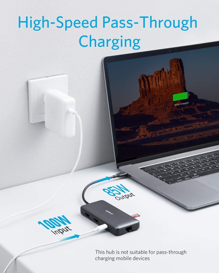 Anker <b>553</b> USB-C-hubb (8-i-1)