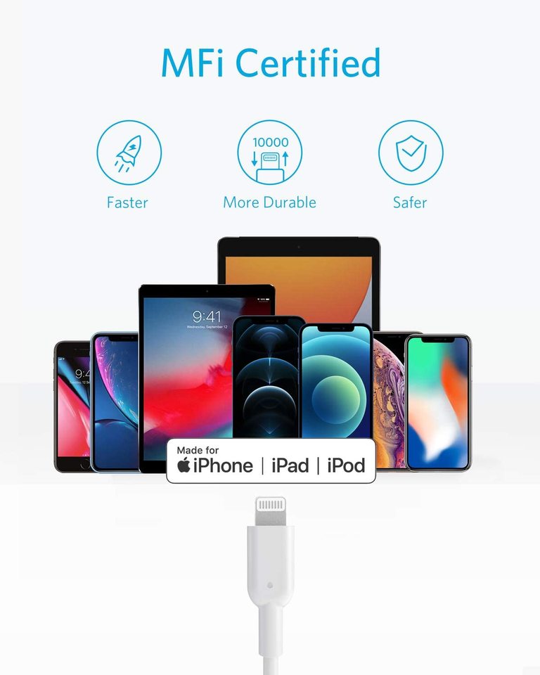 Anker <b>321</b> USB-C till Lightning-kabel