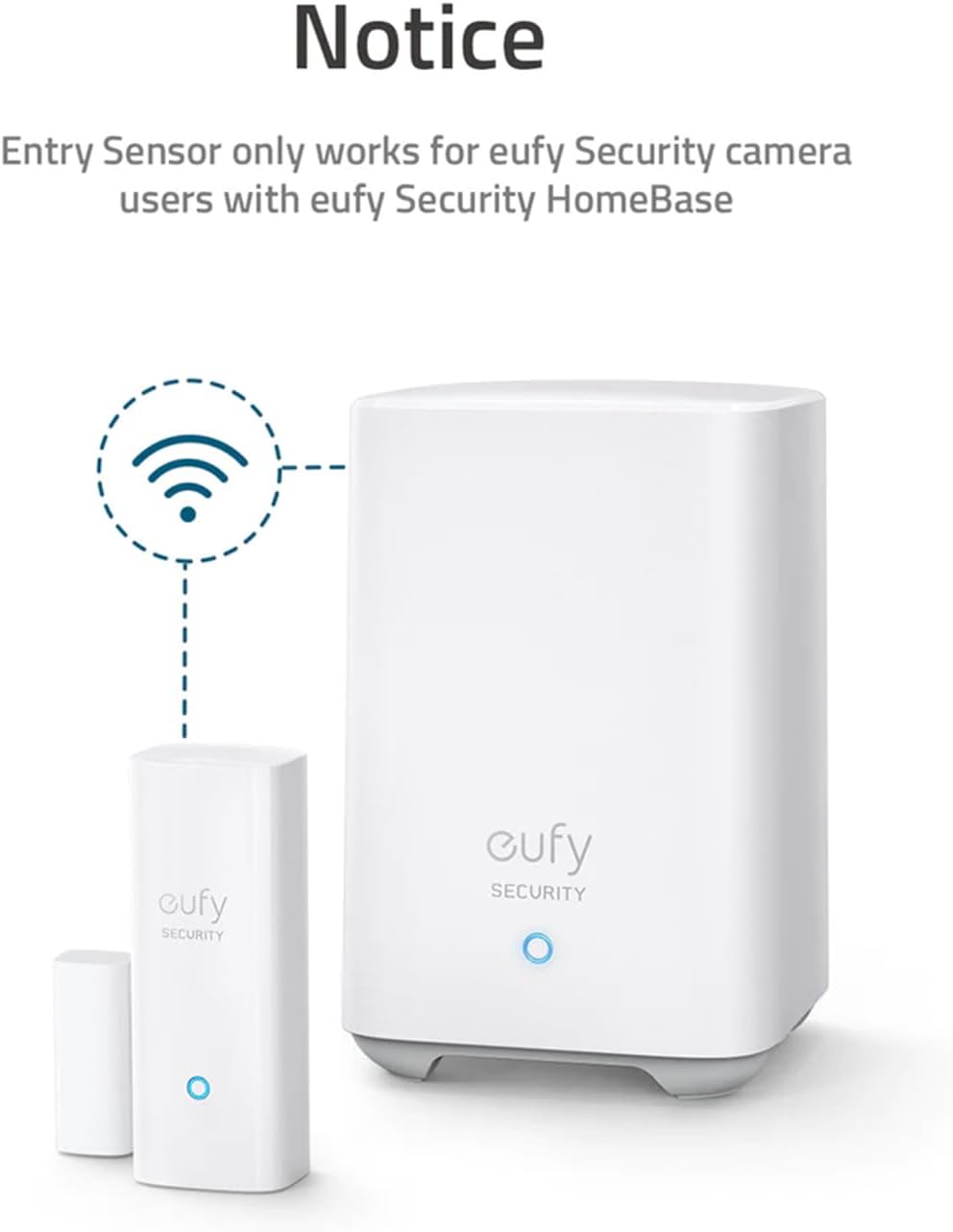 eufy with entry sensor and HomeBase wireless setup
