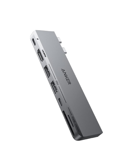Anker <b>547</b> USB-C-hubb (7-i-2, för MacBook)