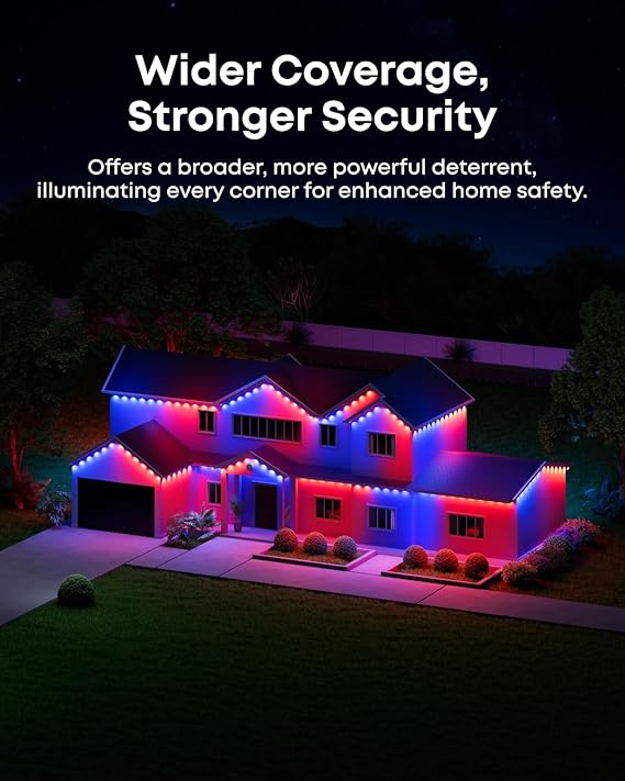 eufy Permanenta utomhuslampor S4 (30m med 72 LED-lampor)