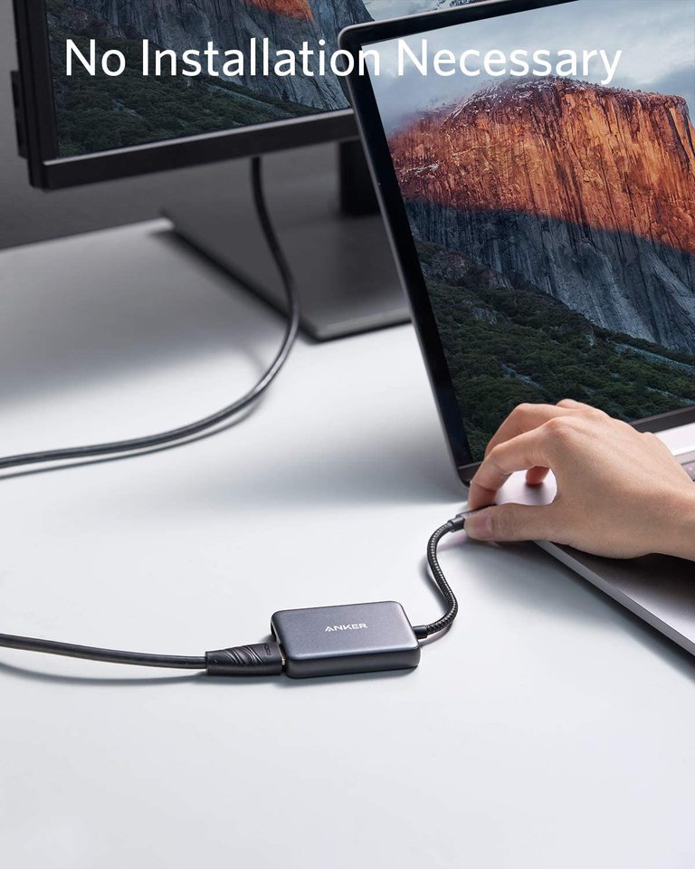 PowerExpand USB-C till dubbel HDMI-adapter