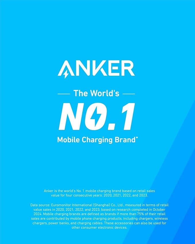 Anker Prime-laddare (100W, 3 portar, GaN)