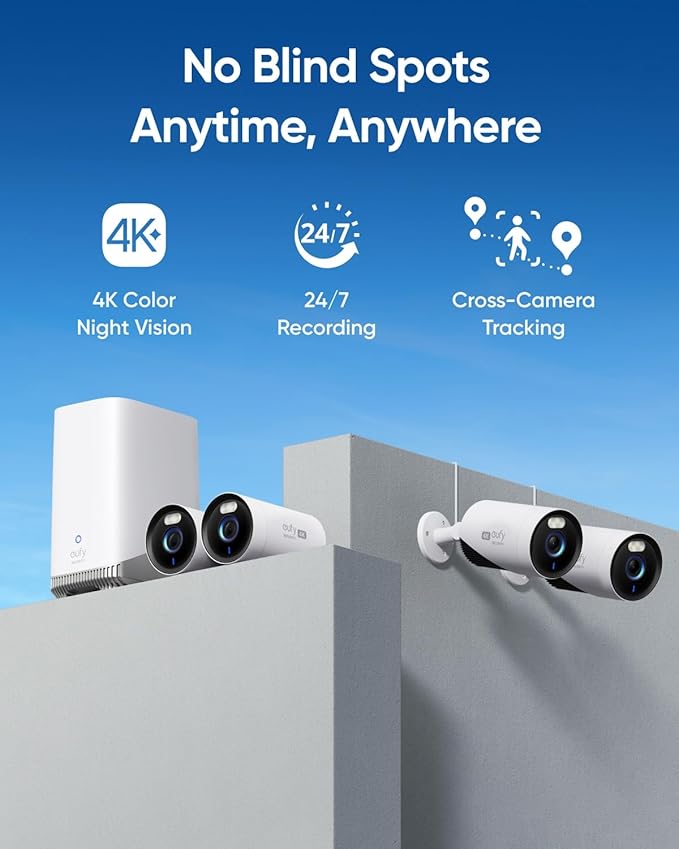 eufyCam E330 (Professionell) 4-Kamera Kit