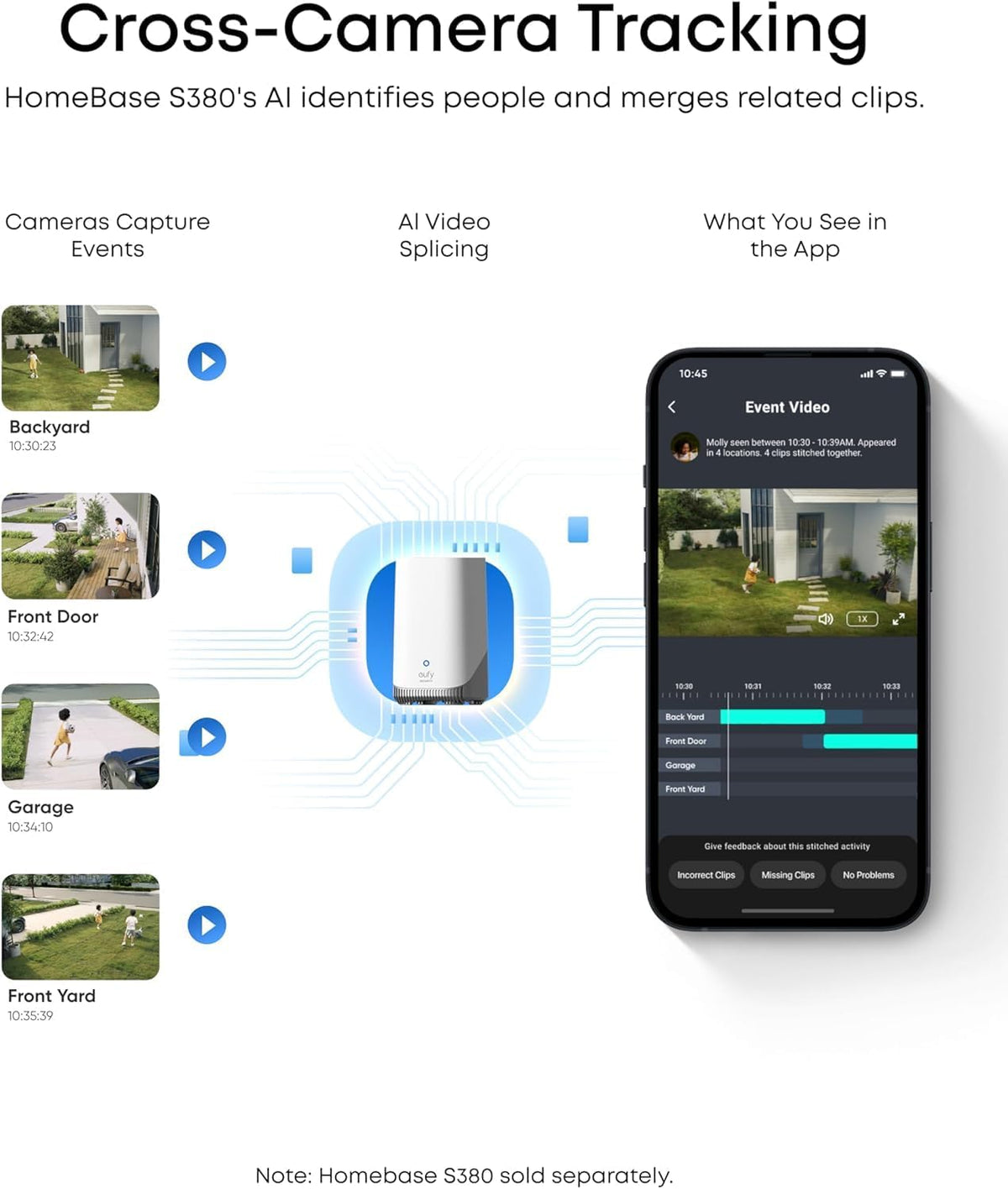 eufy Security SoloCam E42 2-kamera-kit (HomeBase S380)