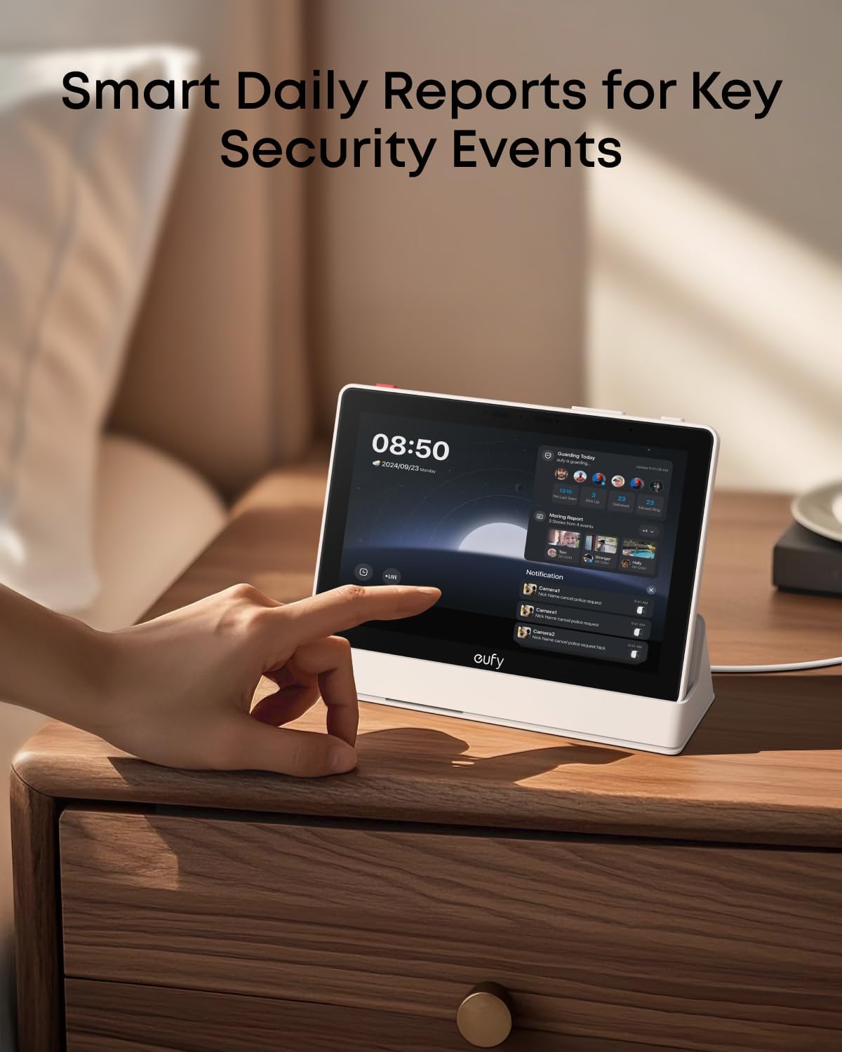 eufy Smart Display E10 + eufyCam 3 4-kamera-kit