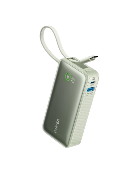 Anker Nano Powerbank (30W, inbyggd USB-C-kabel)