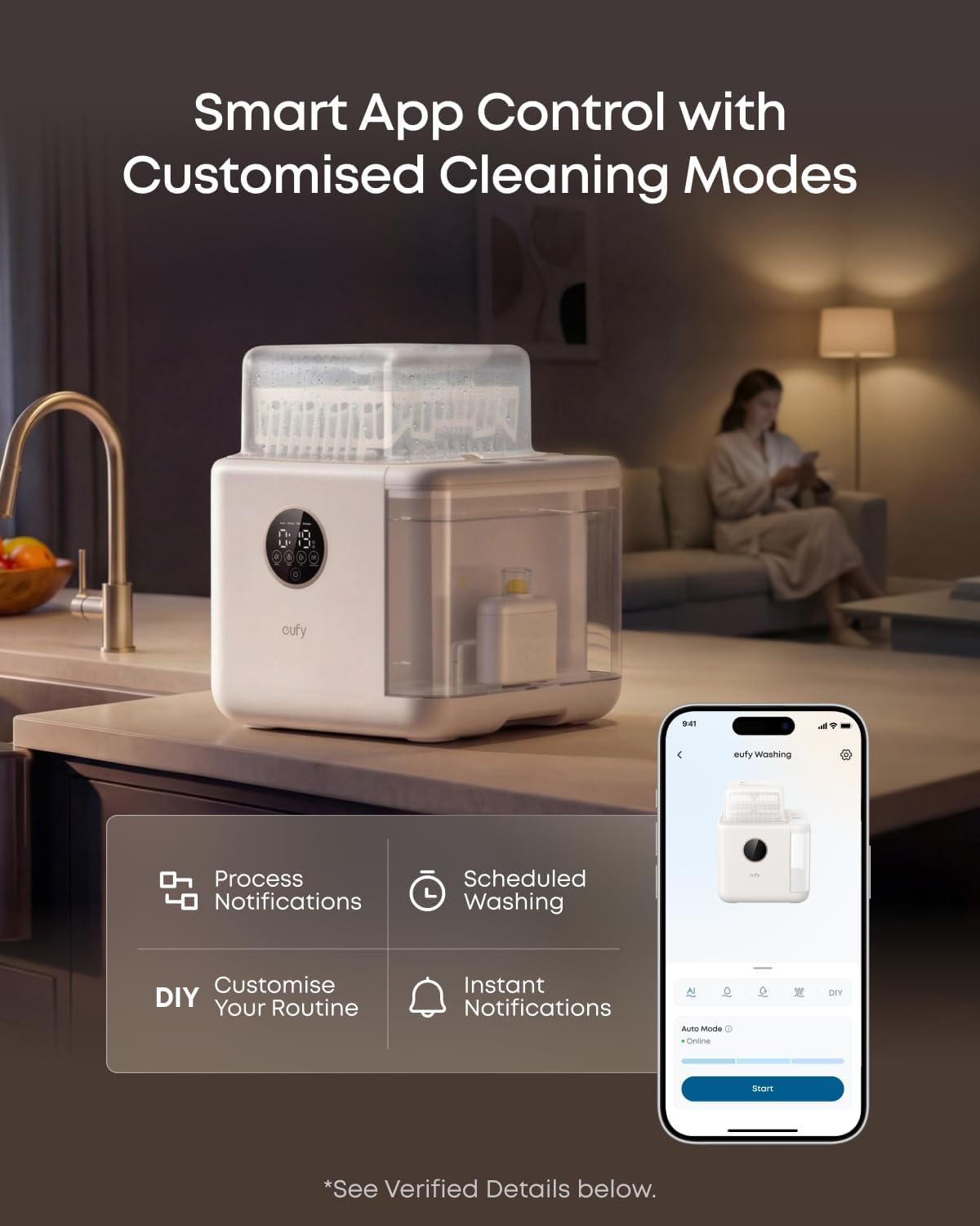 eufy S1 Pro nappflasktvättare och sterilisator