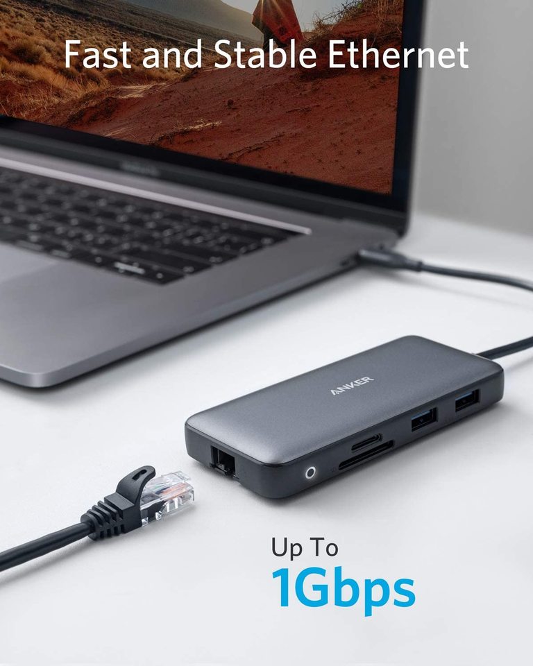 Anker <b>553</b> USB-C-hubb (8-i-1)