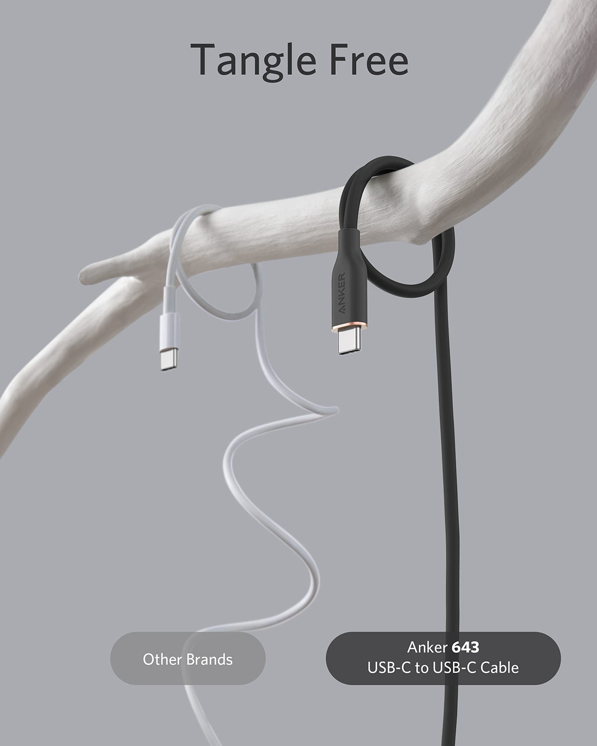 Anker <b>643</b> USB-C till USB-C-kabel (Flow, silikon)