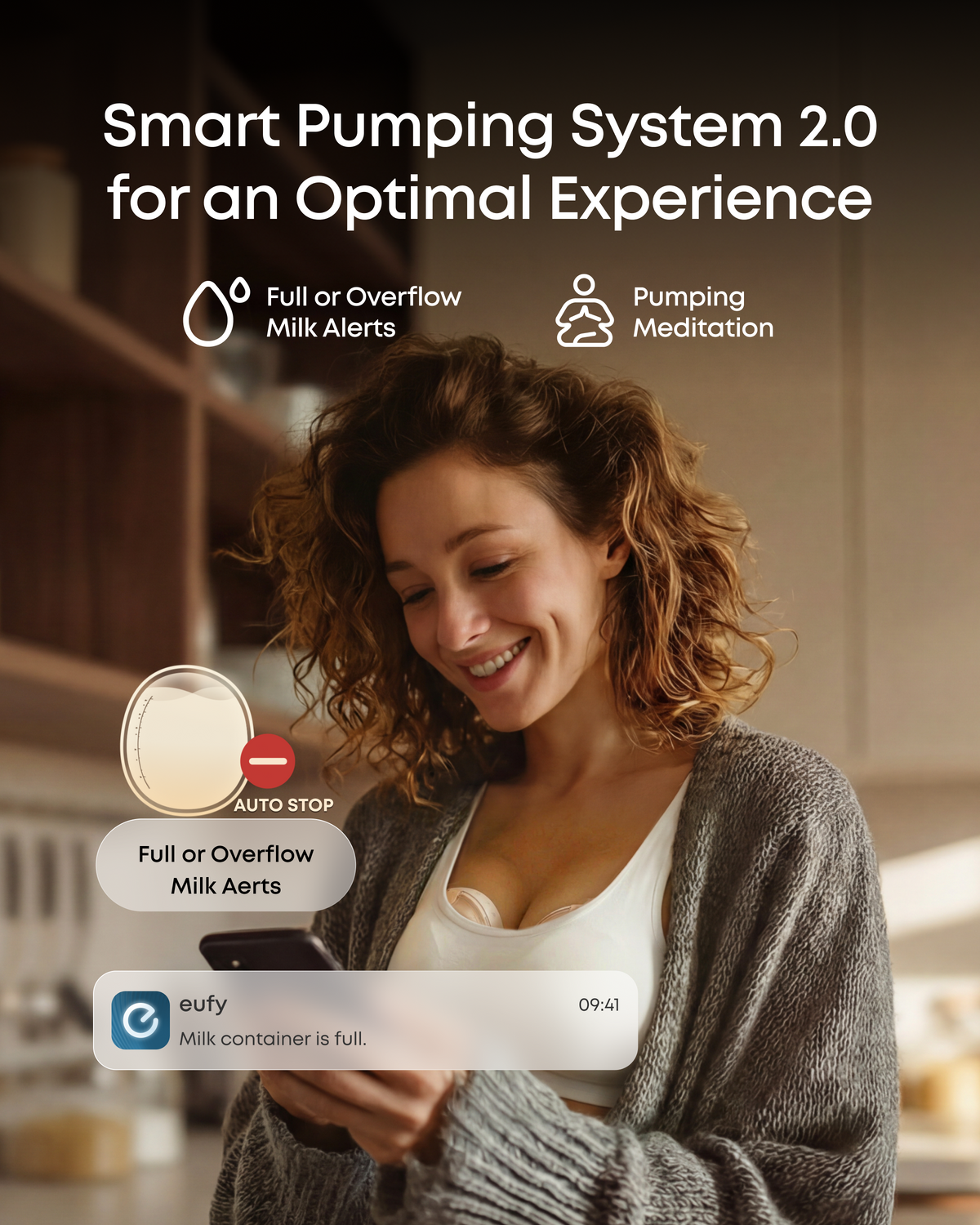 eufy S2 Pro massage- och uppvärmd elektrisk bröstpump