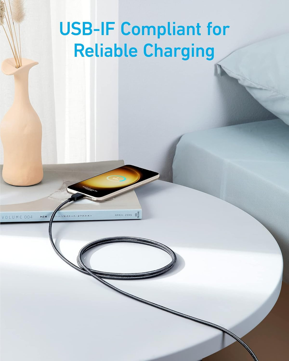 Anker 310 USB-C till USB-C-kabel (1,8 m flätad) – 2-pack