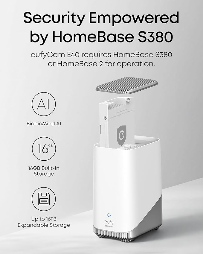 eufyCam E40 3-kamerakit + HomeBase S280
