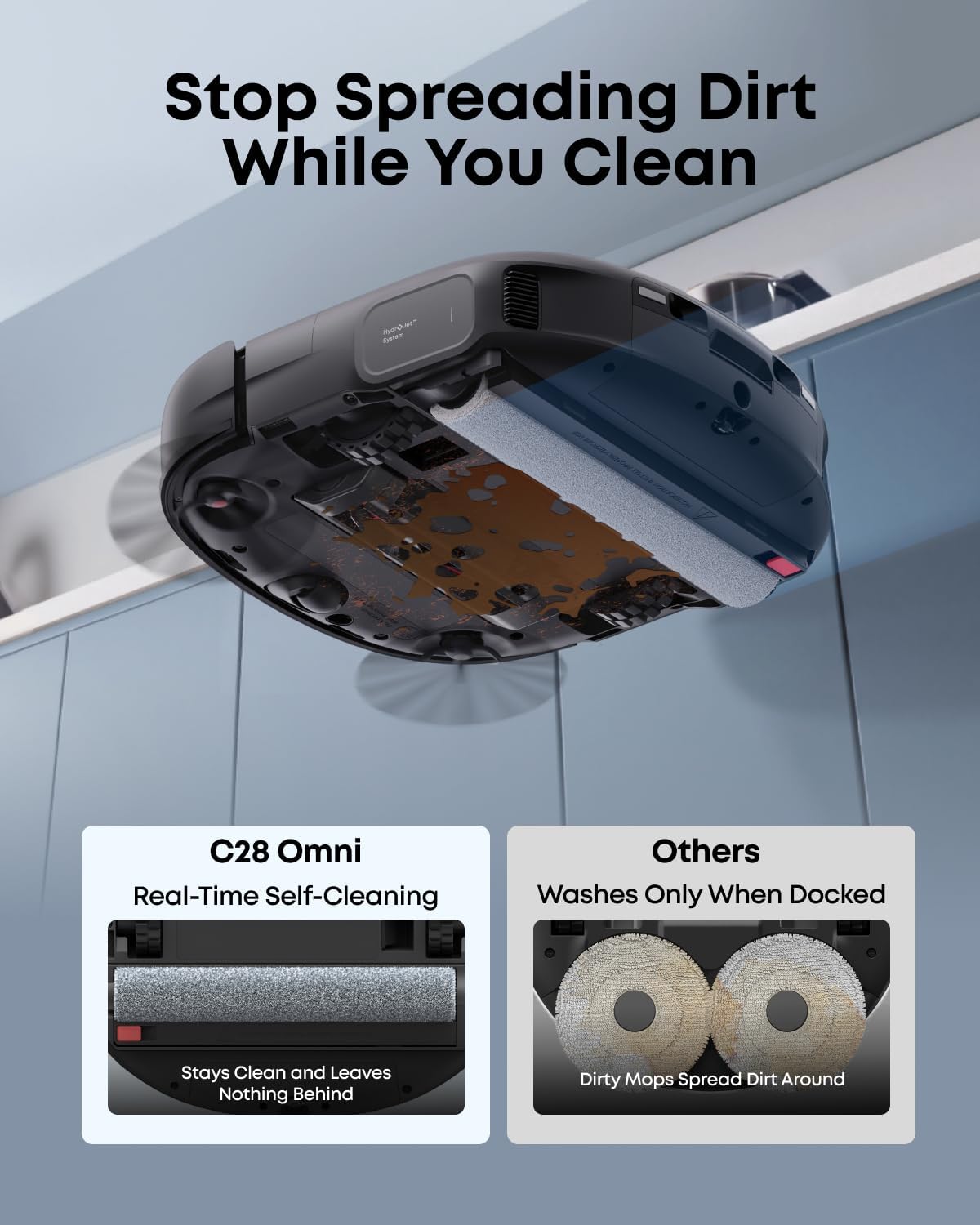 eufy robotdammsugare Omni C28 + tillbehörspaket