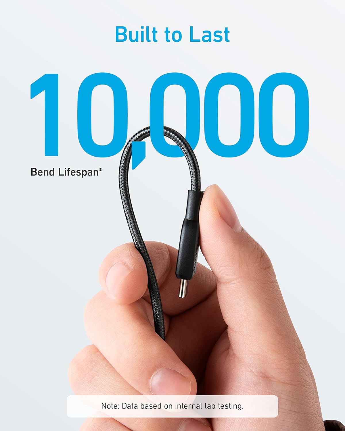 Anker 310 USB-C till USB-C-kabel (flätad 0,9 m) – 2-pack