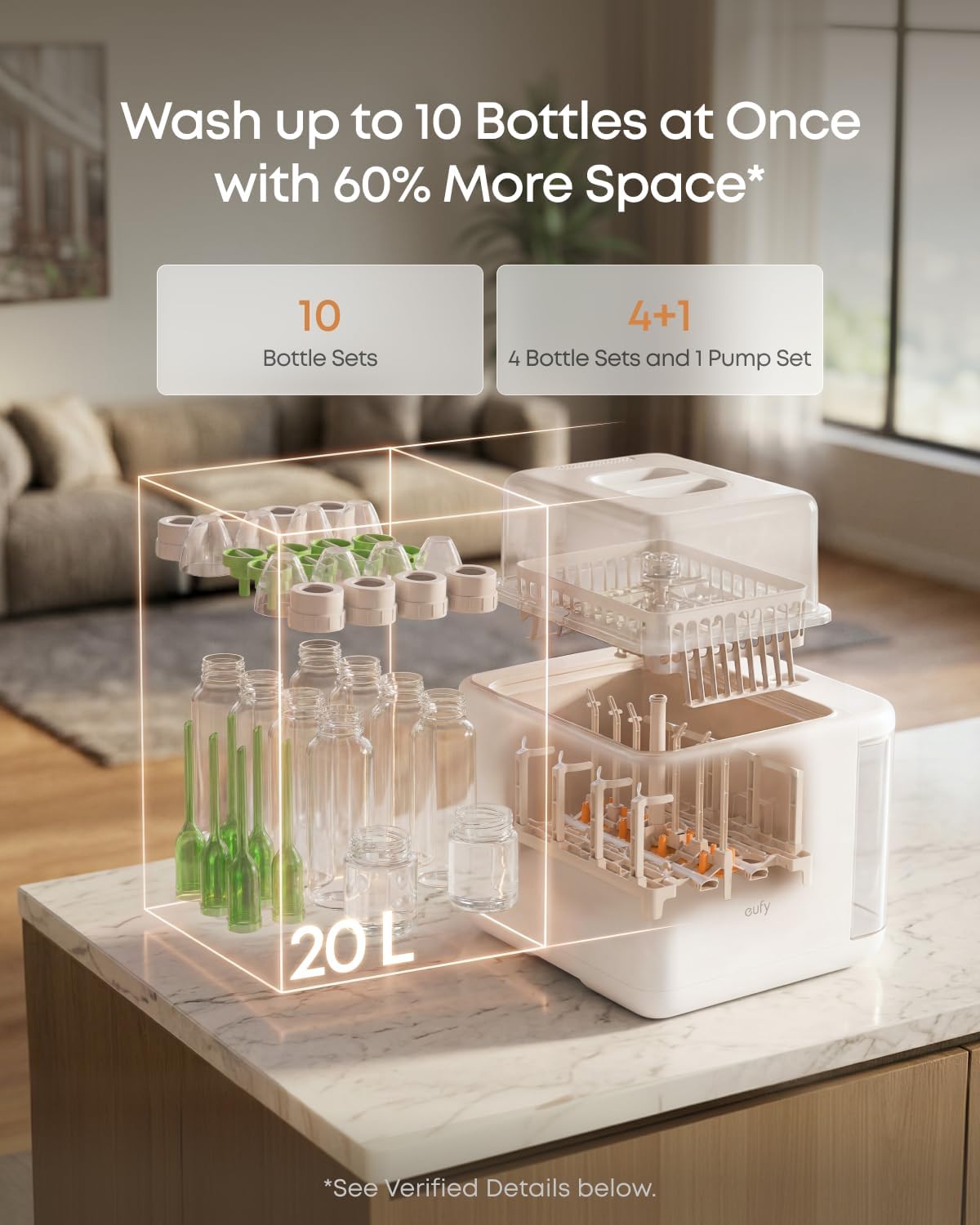 eufy S1 Pro nappflasktvättare och sterilisator