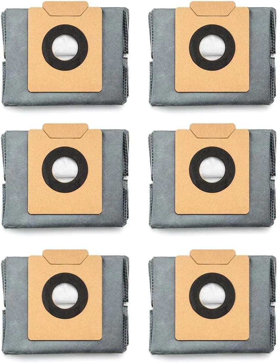 eufy 6-pack dammpåsar med stor kapacitet, kompatibla med C20 Omni robotdammsugare