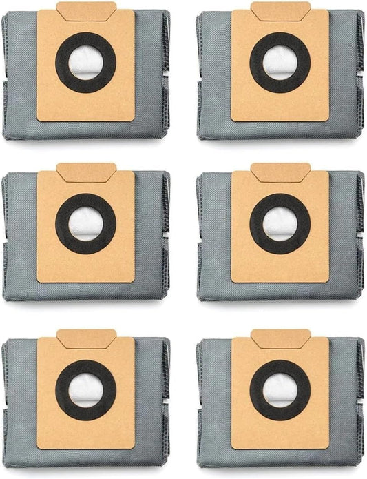 eufy 6-pack dammpåsar med stor kapacitet, kompatibla med C20 Omni robotdammsugare