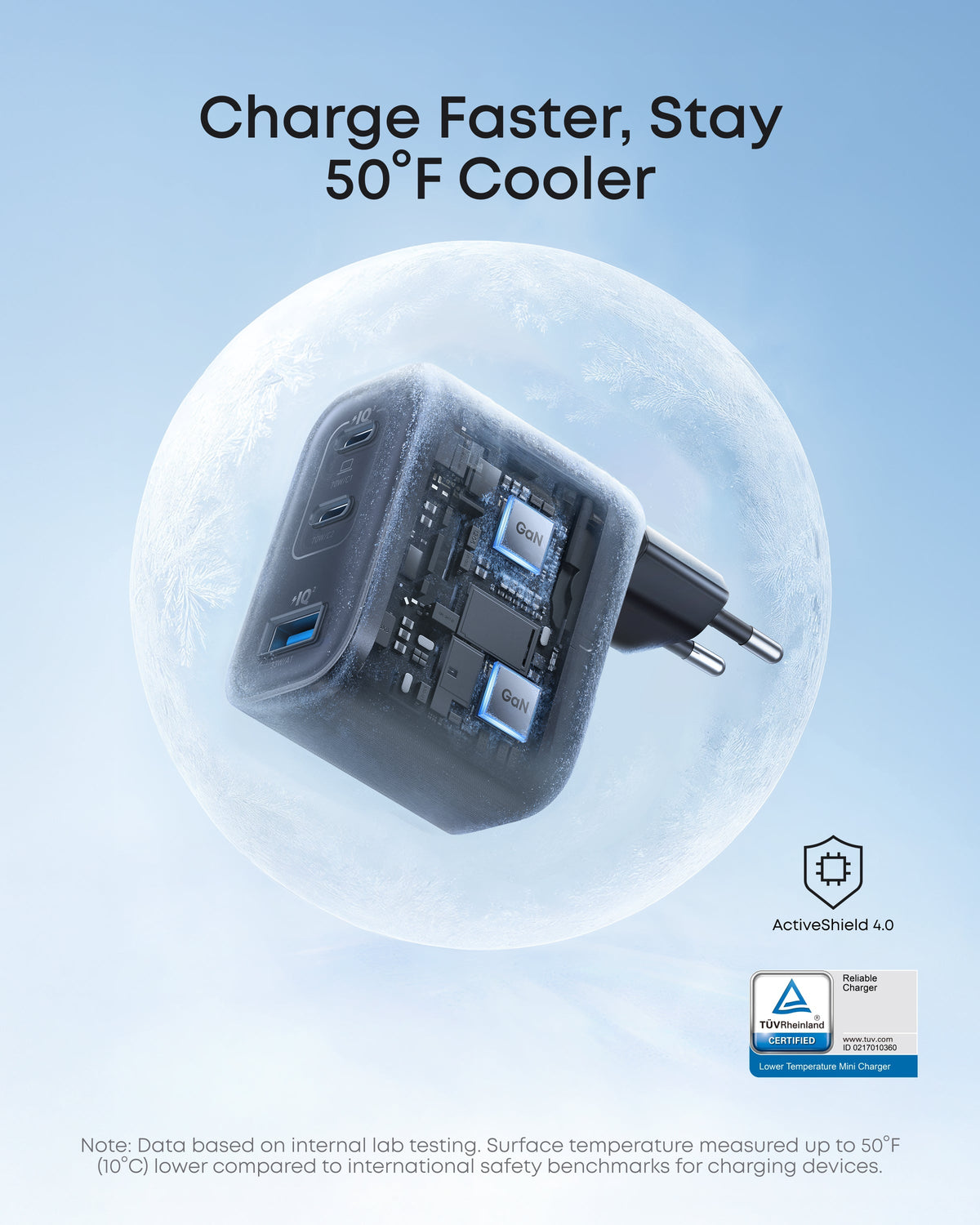 Anker Nano-laddare (70W, 3 portar)