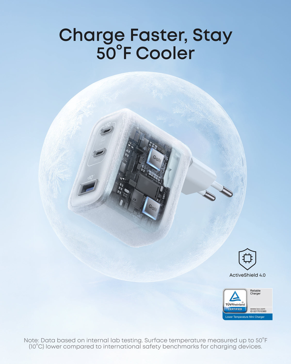 Anker Nano-laddare (70W, 3 portar)