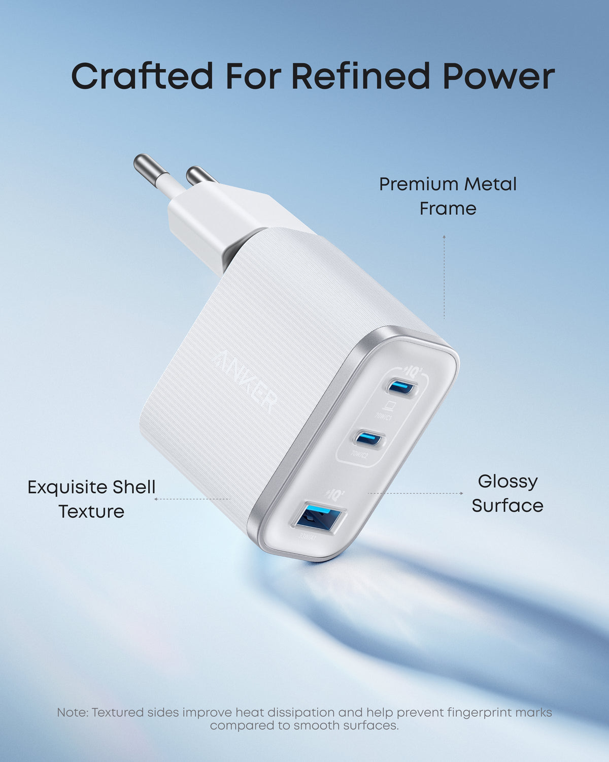 Anker Nano-laddare (70W, 3 portar)