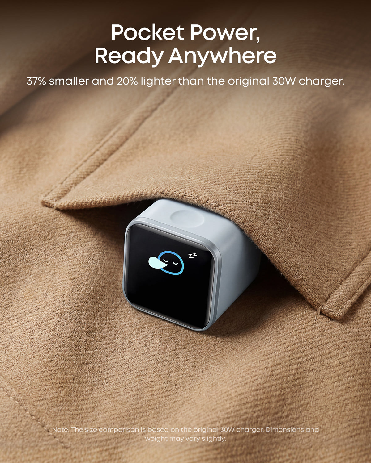 Anker Nano 45W Smart Display-laddare