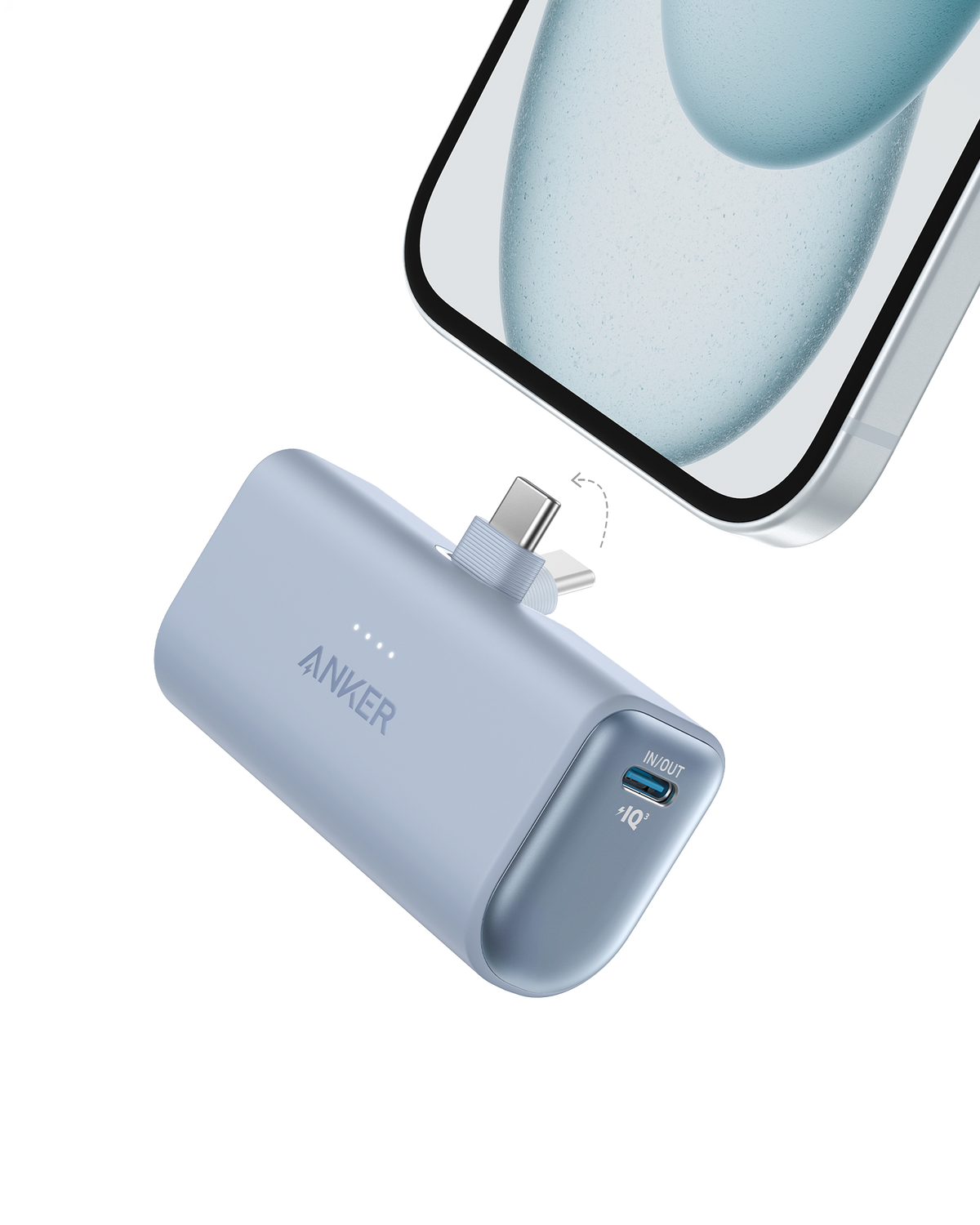 Anker Nano Powerbank (22,5 W, inbyggd USB-C-kontakt)
