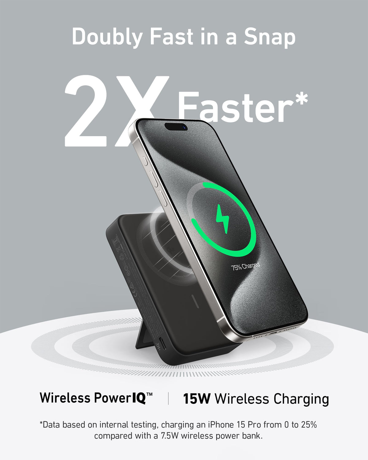 Anker Prime Charger (200W, 6 portar, GaN) + Anker MagGo Power Bank (10K)