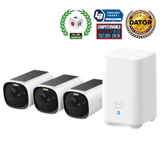 eufyCam E40 3-kamerakit + HomeBase S280
