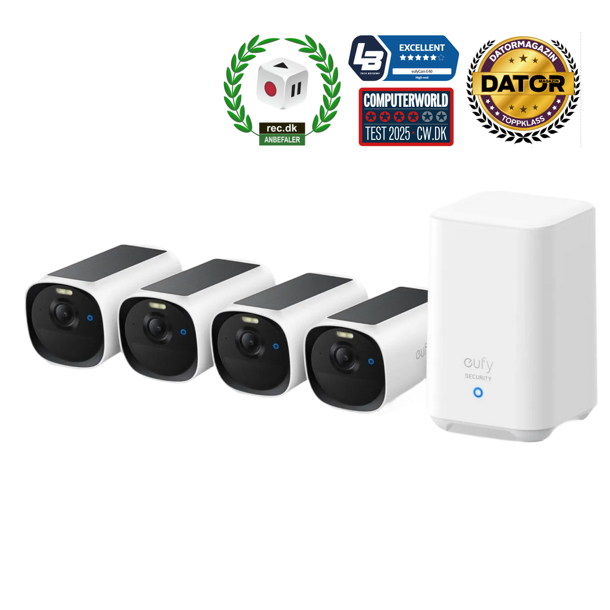 eufyCam E40 4-kamerakit + inomhuskamera E220