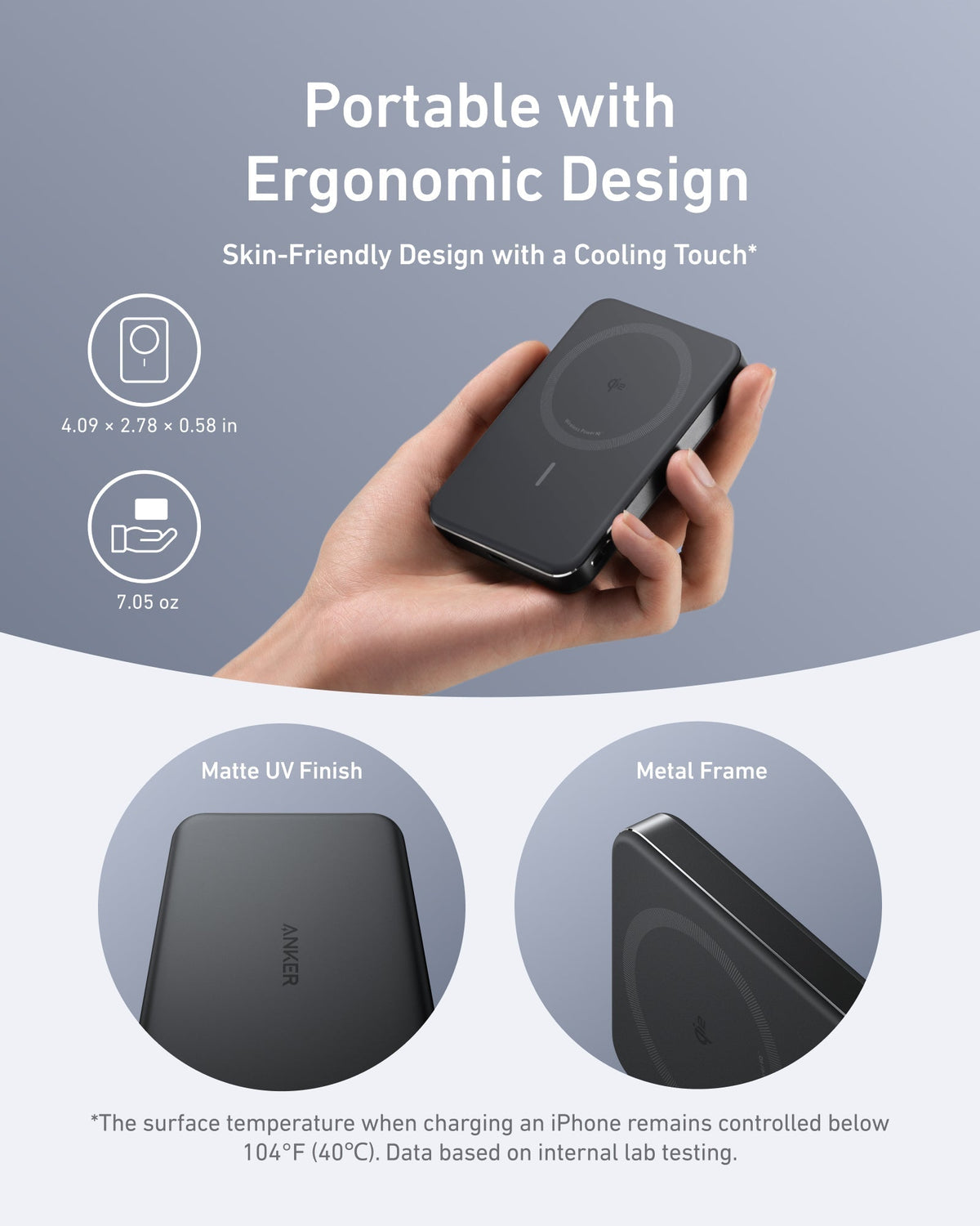 Anker 140W laptoppladdare med 4 portar + MagGo Powerbank 10K Slim