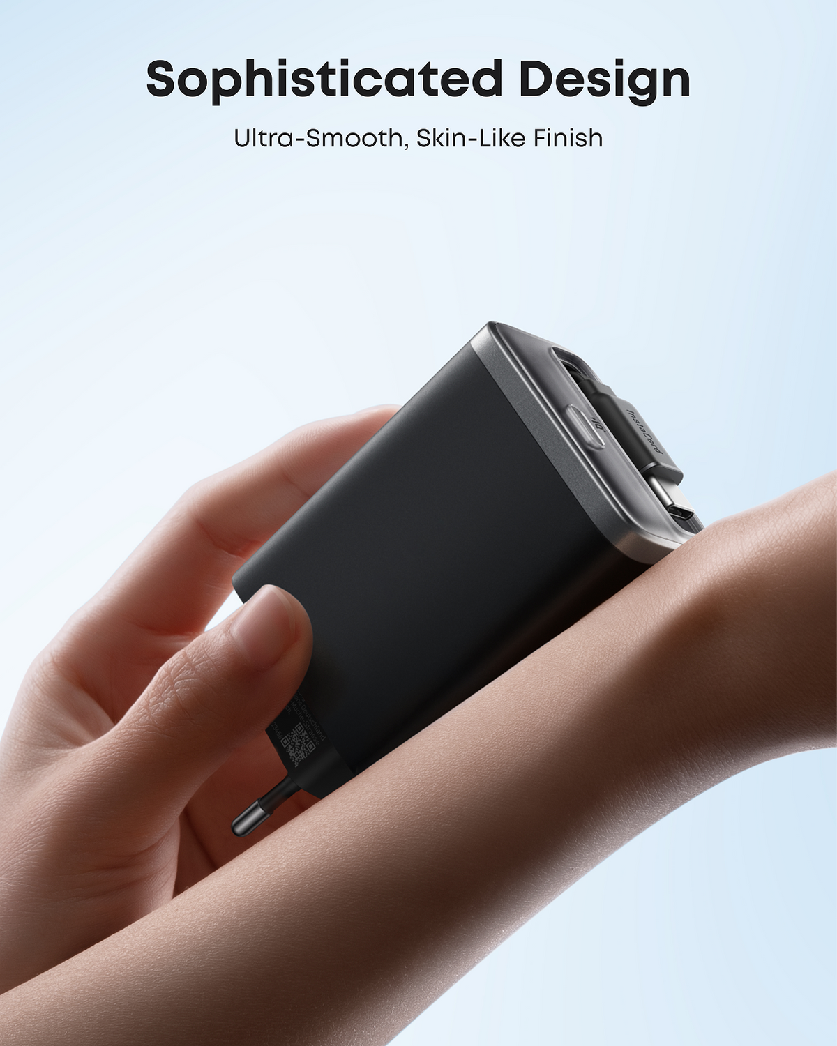 Anker Nano-laddare (35W, inbyggd utdragbar USB-C-kabel)